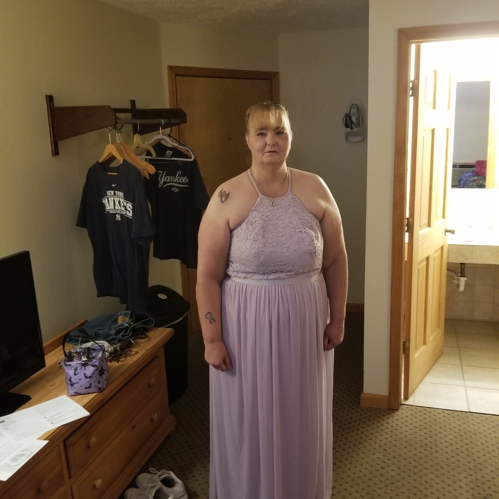 Lavender formal gown size 20